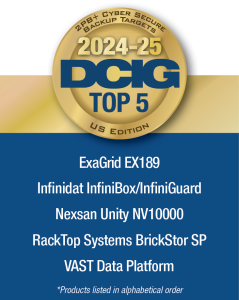 DCIG 2024 25 TOP 5 2PB Cyber Secure Backup US Table
