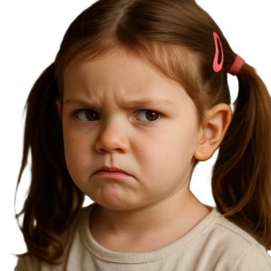 Annoyed girl taking it personally
