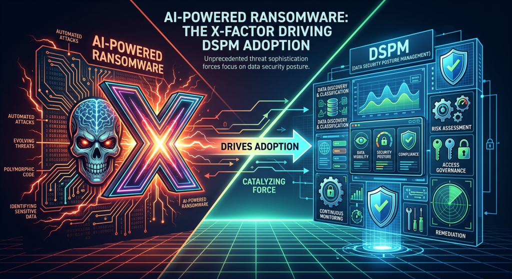 AI powered ransomware X Factor DSPM